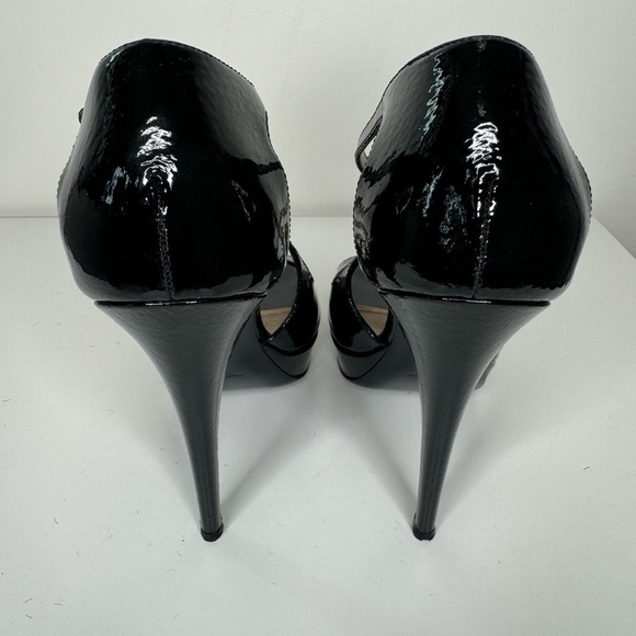 Yves Saint Laurent Patent Leather Heels Sz 37.5 - Picture 3 of 6